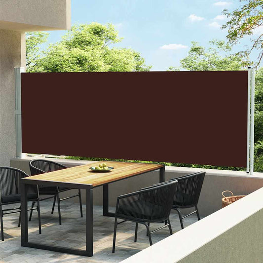 Seitenmarkise Ausziehbar 600x160 cm Braun