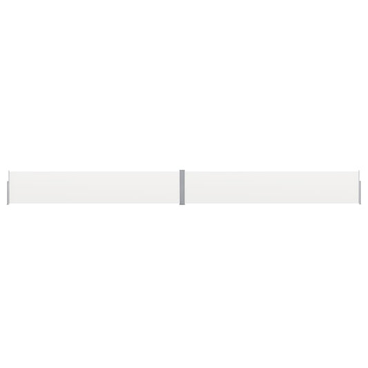 Ausziehbare Seitenmarkise 140x1200 cm Creme