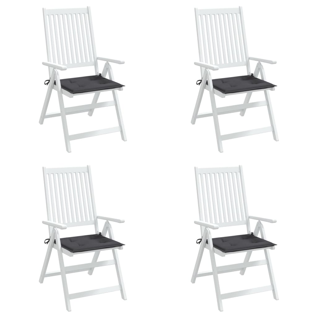 Gartenstuhl-Kissen 4 Stk. Anthrazit 50x50x3 cm Oxford-Gewebe