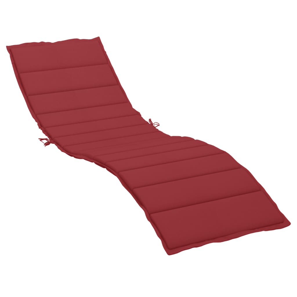 Sonnenliegen-Auflage Weinrot 200x50x3 cm Oxford-Gewebe