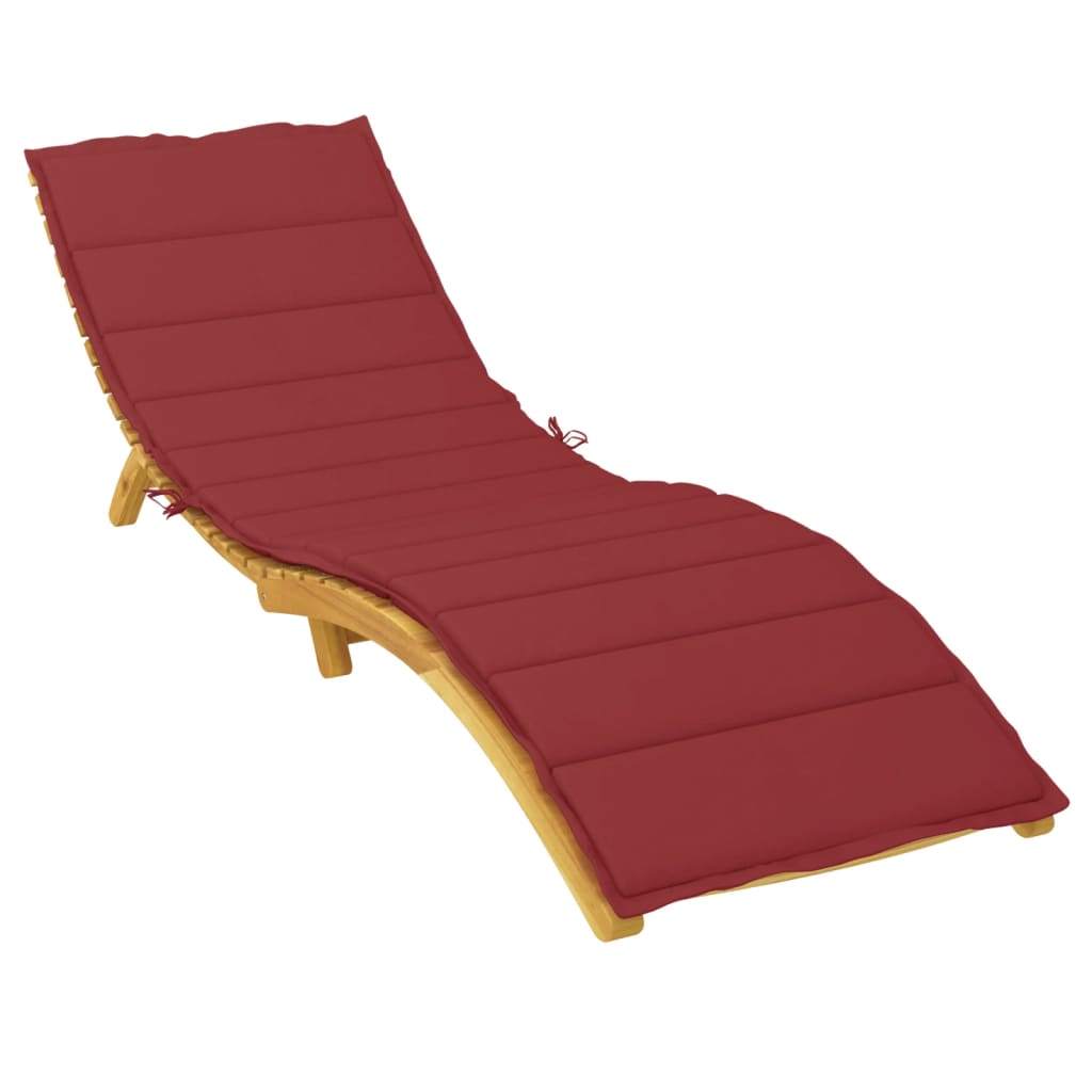 Sonnenliegen-Auflage Weinrot 200x50x3 cm Oxford-Gewebe