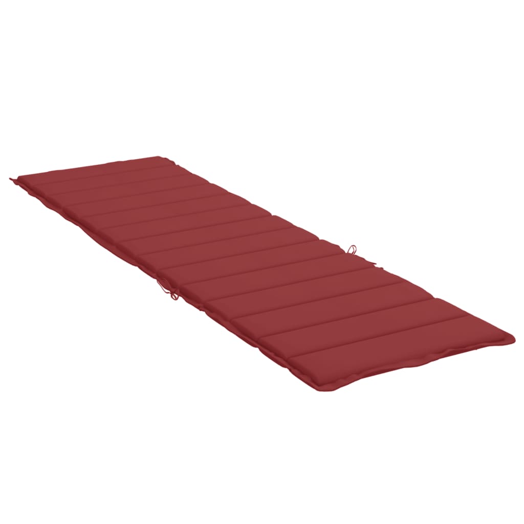 Sonnenliegen-Auflage Weinrot 200x50x3 cm Oxford-Gewebe