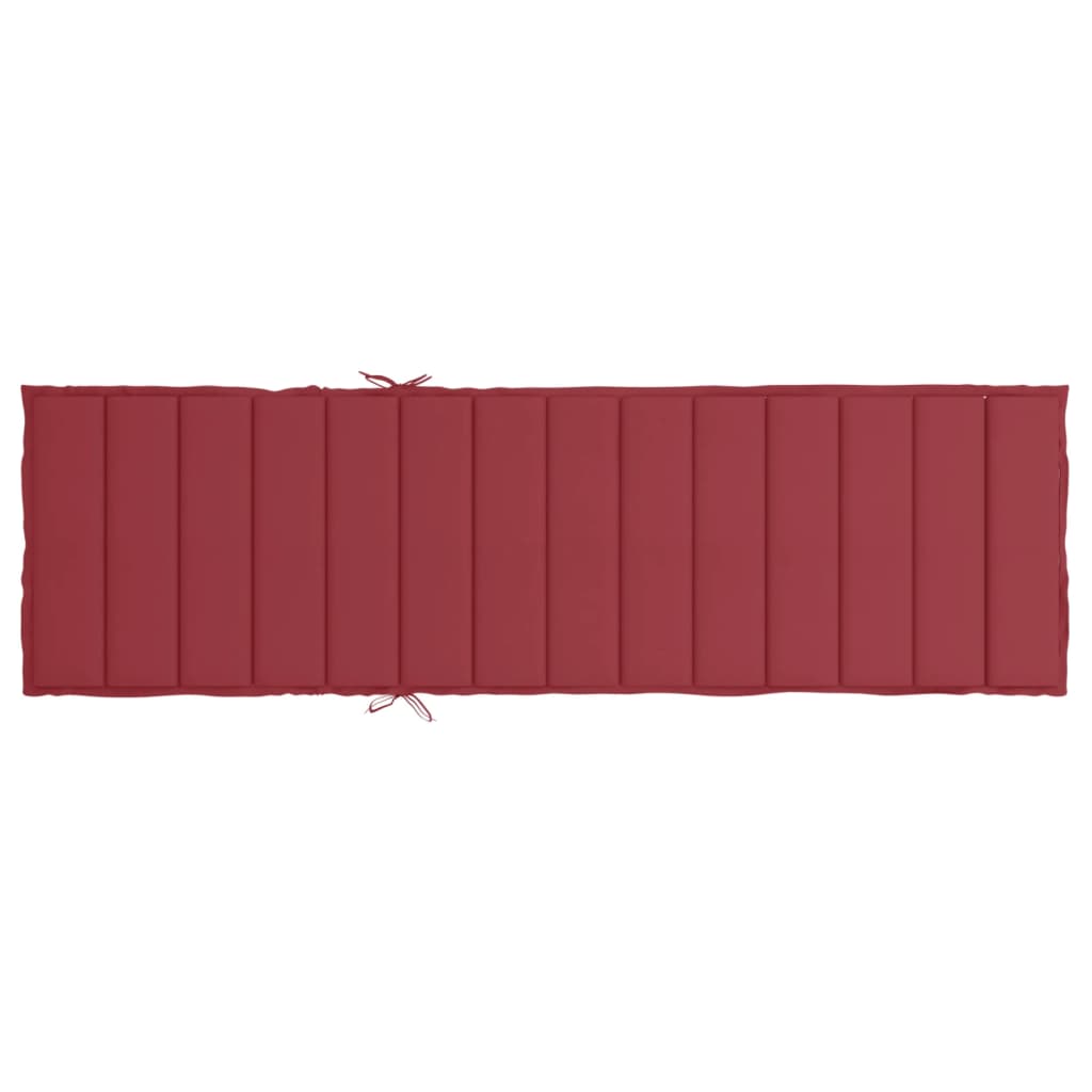 Sonnenliegen-Auflage Weinrot 200x50x3 cm Oxford-Gewebe