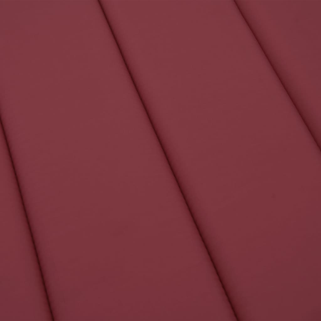 Sonnenliegen-Auflage Weinrot 200x50x3 cm Oxford-Gewebe