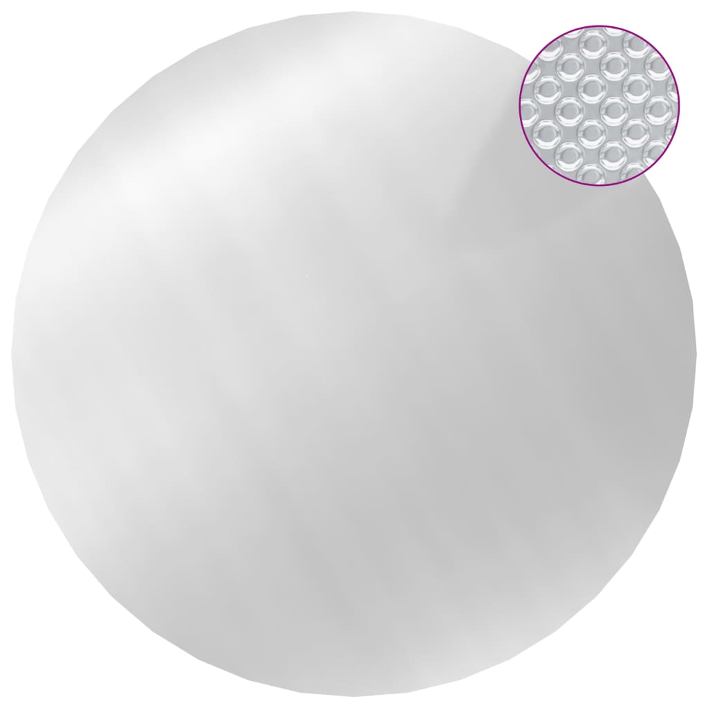 Couverture de piscine argent 417 cm PE