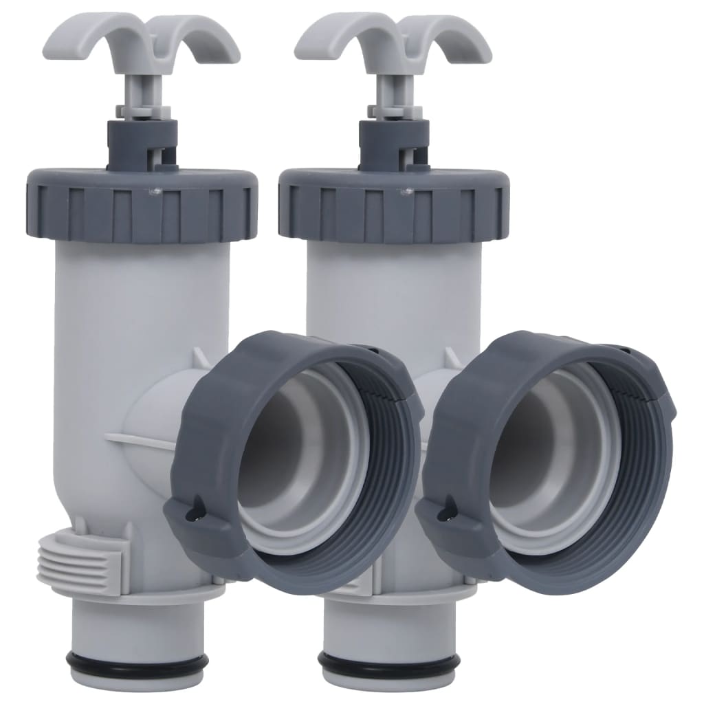 Valve à piston de piscine 2 pcs.
