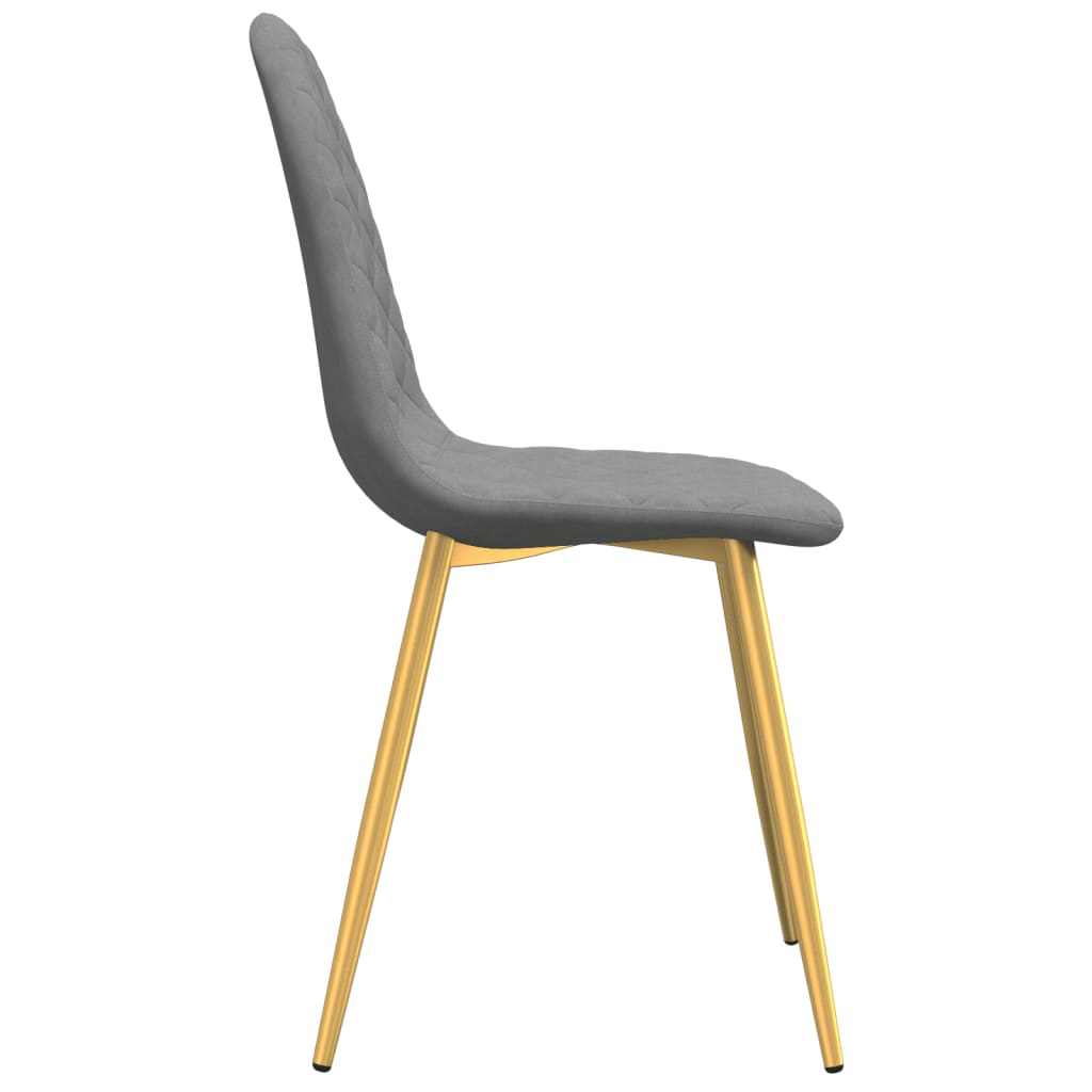 Dining room chairs 4 pcs. Light gray velvet