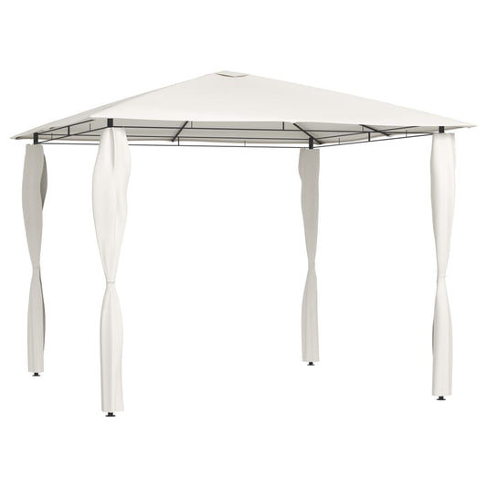 Gazebo with post covers 3x3x2.6 m cream 160 g/m²