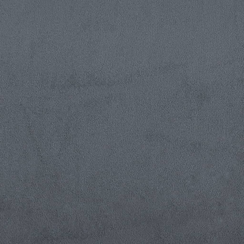 Dining room chairs 2 pcs. Dark gray velvet