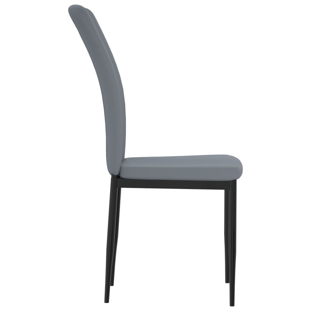 Dining room chairs 4 pcs. Light gray velvet