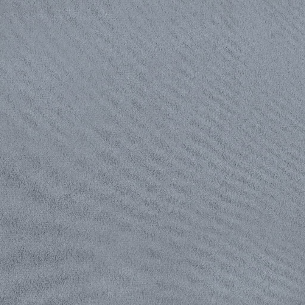 Dining room chairs 4 pcs. Light gray velvet