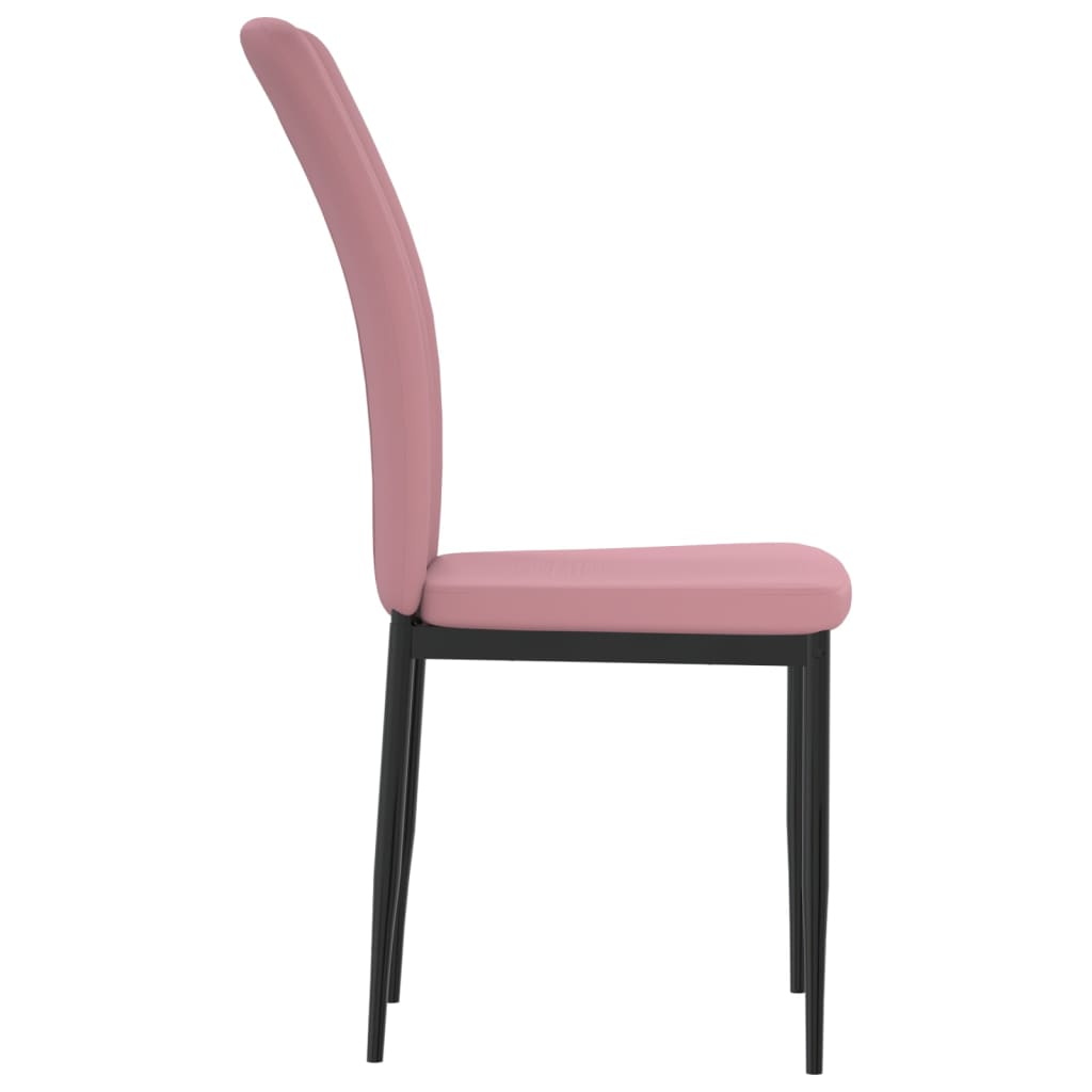 Dining room chairs 4 pcs. Pink velvet