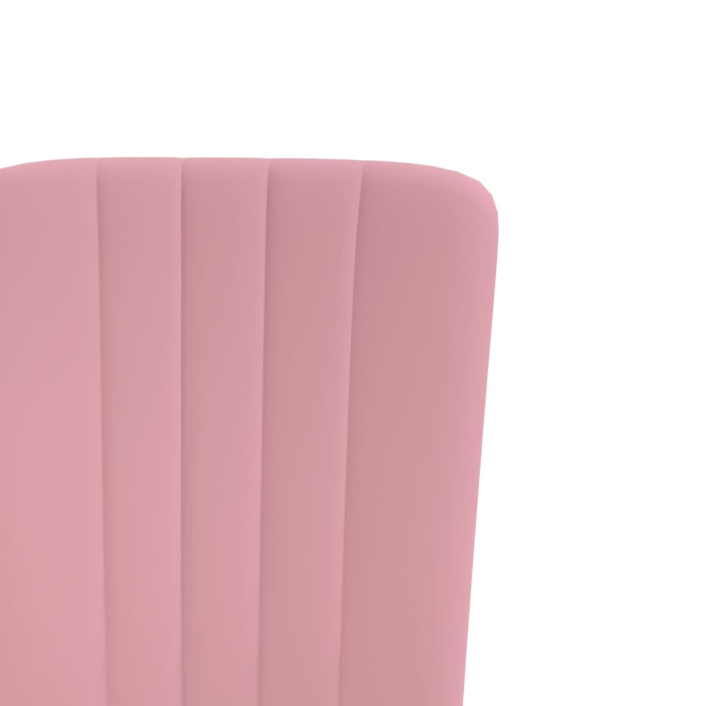 Dining room chairs 4 pcs. Pink velvet