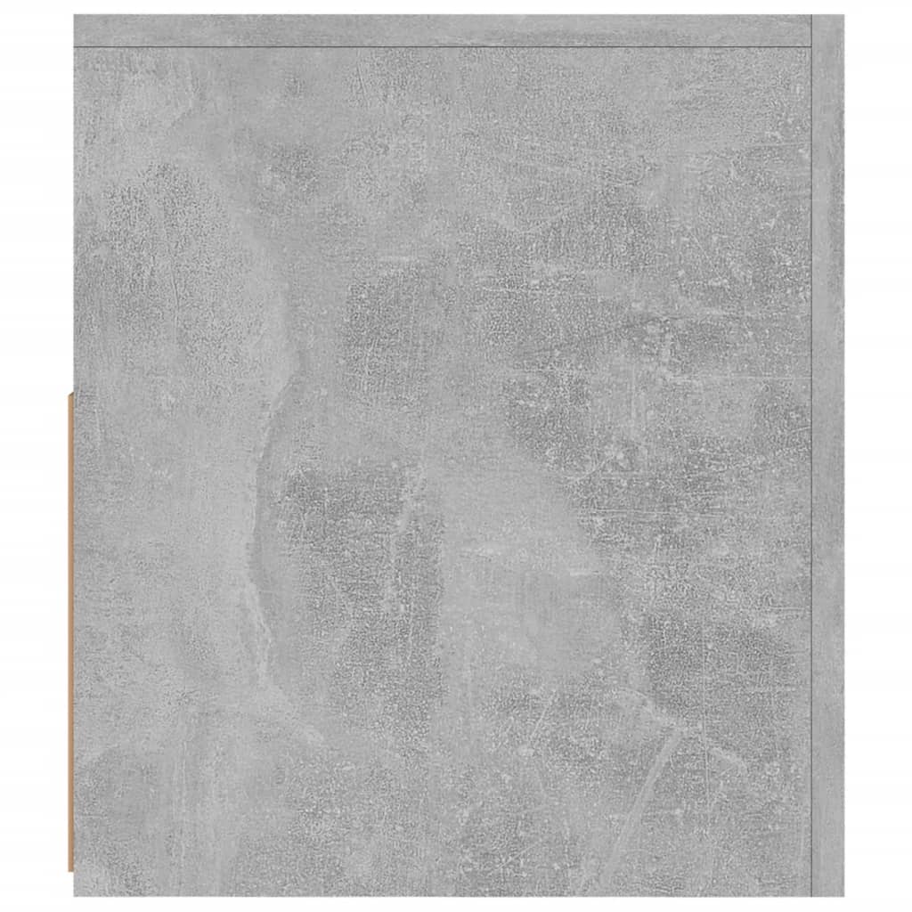 Meuble TV avec éclairage LED gris béton 120x35x40 cm