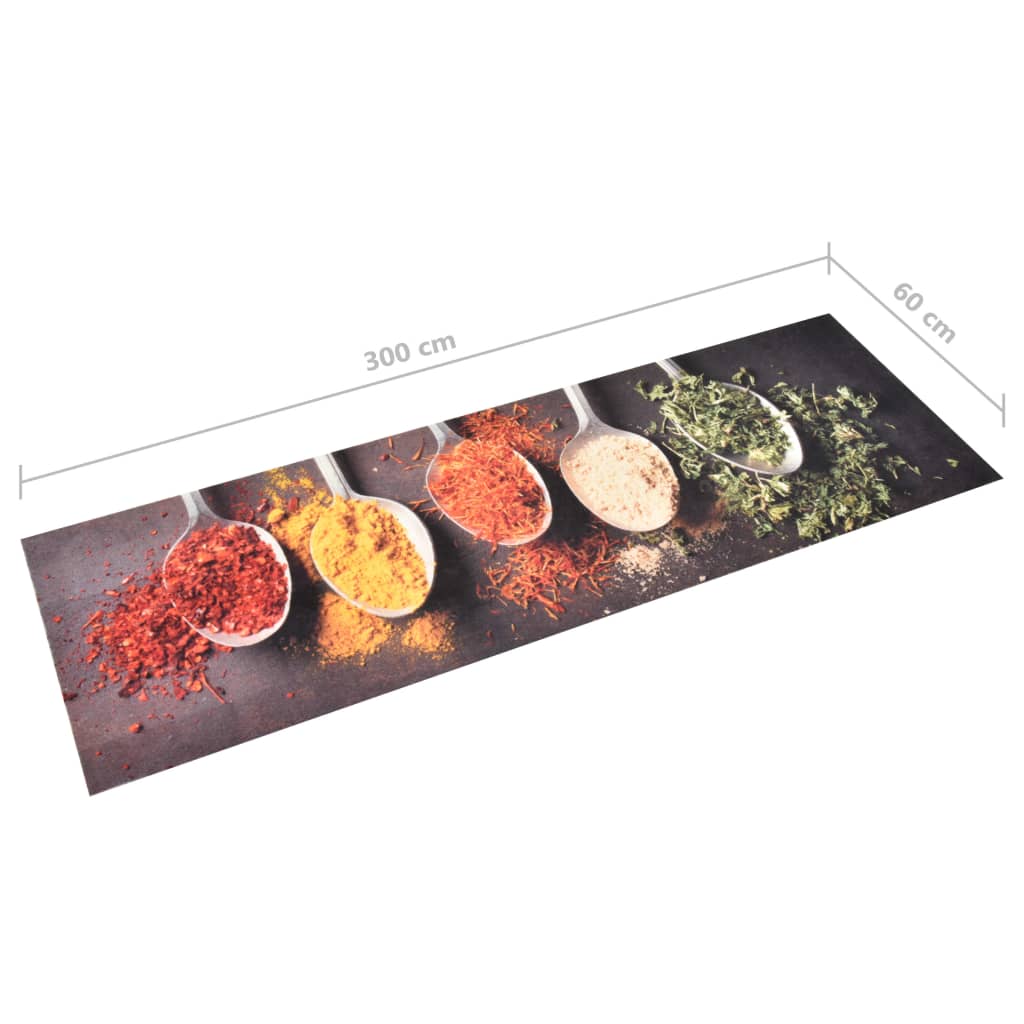 Kitchen rug washable spoon 60x300 cm