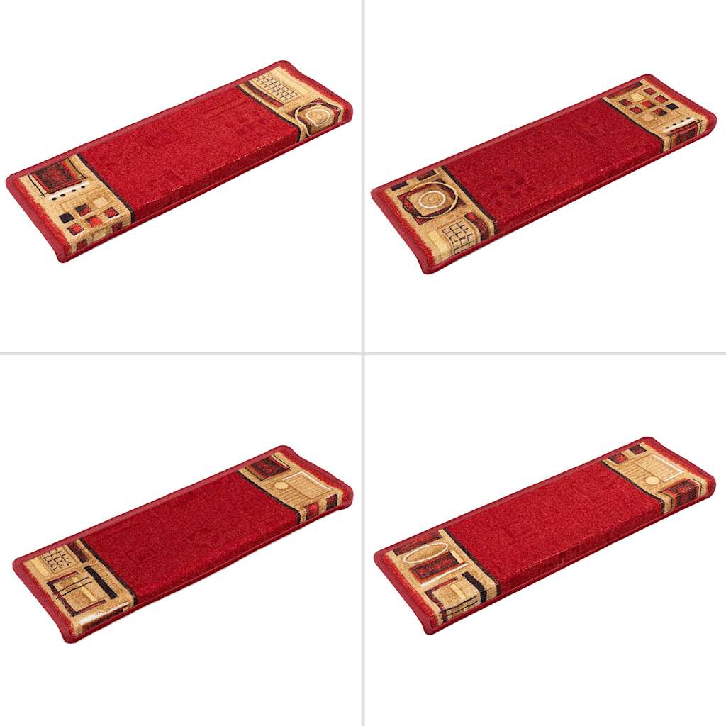 Stufenmatten Selbstklebend 5 Stk. 65x21x4 cm Rot