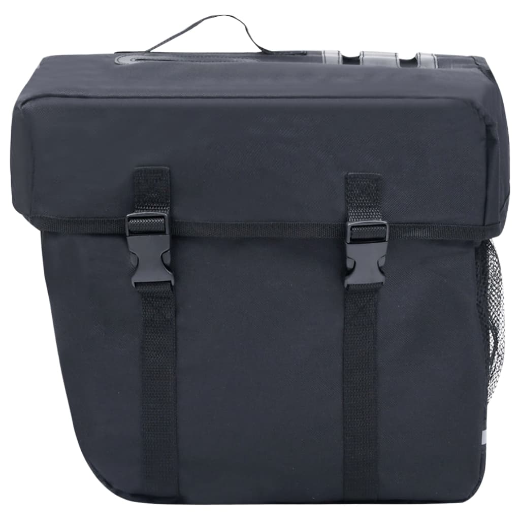 Double bicycle bag for luggage rack waterproof 35 L black