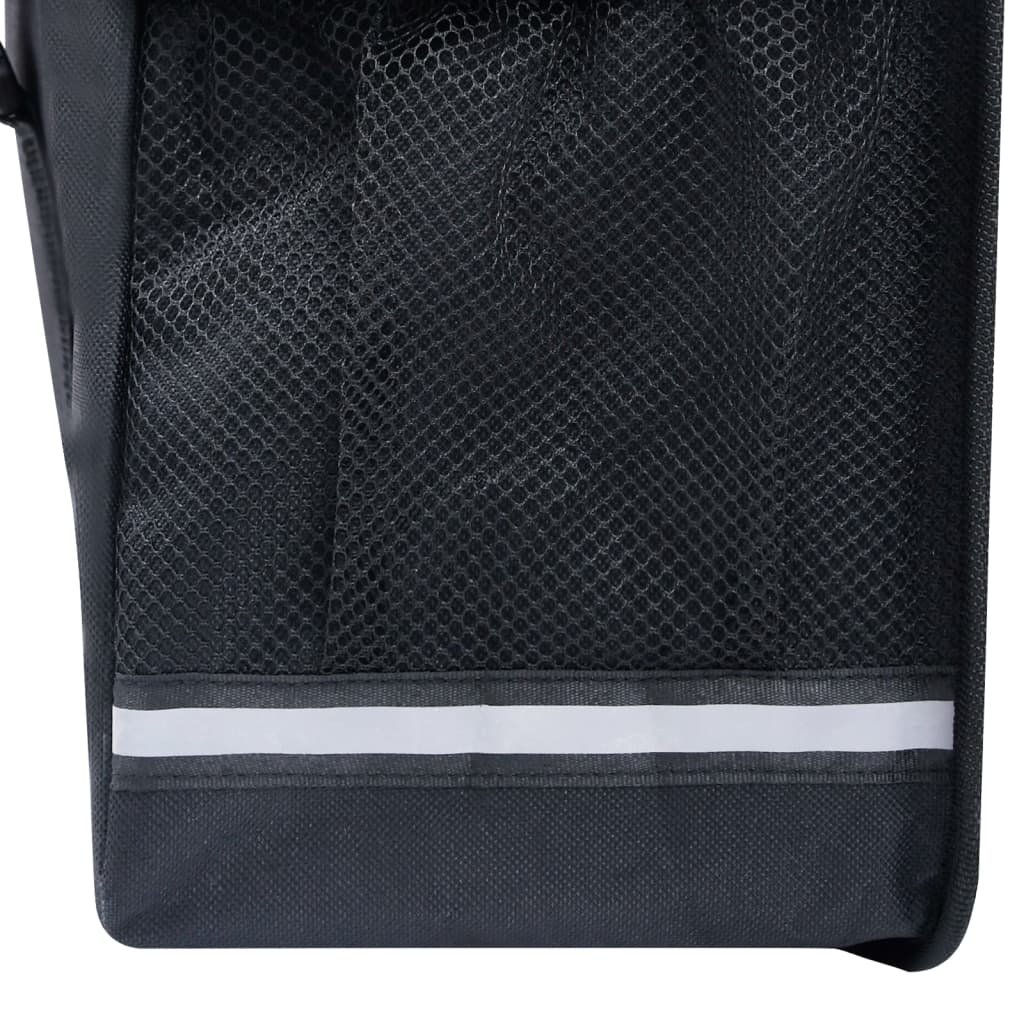 Double bicycle bag for luggage rack waterproof 35 L black