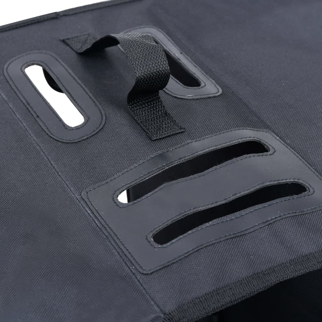 Double bicycle bag for luggage rack waterproof 35 L black