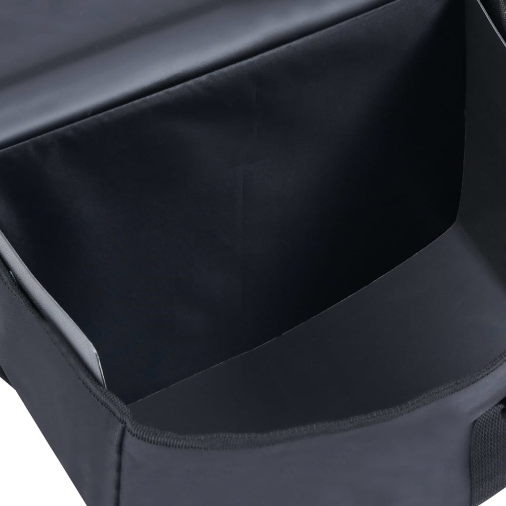 Double bicycle bag for luggage rack waterproof 35 L black