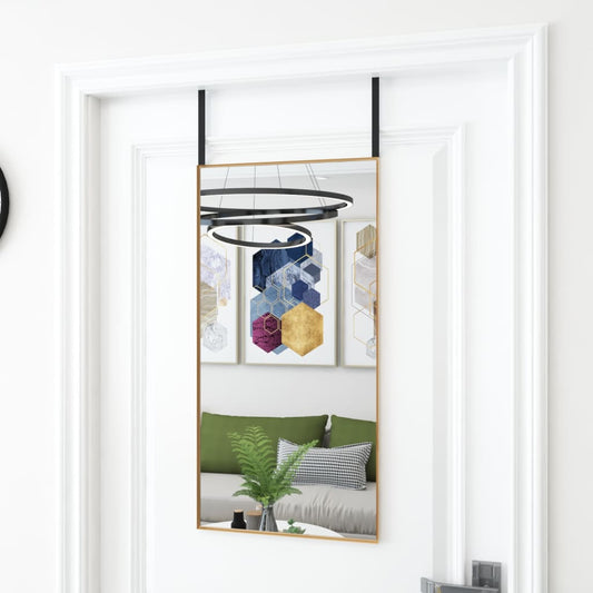 Miroir de porte Doré 40x80 cm verre et aluminium