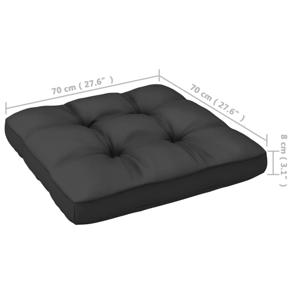 Garden sofa 2-seater with cushions solid pine wood white