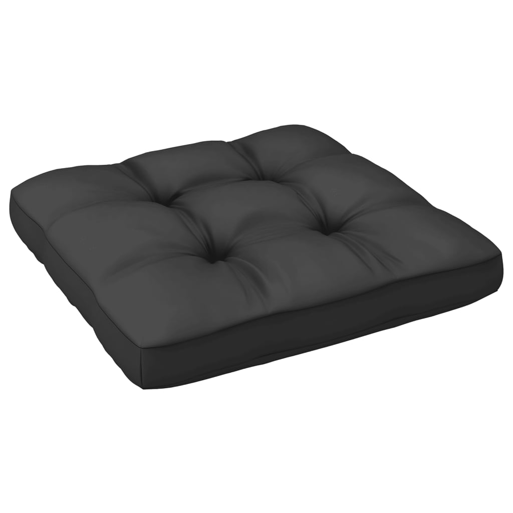 Garden sofa 2-seater with cushions gray solid pine wood