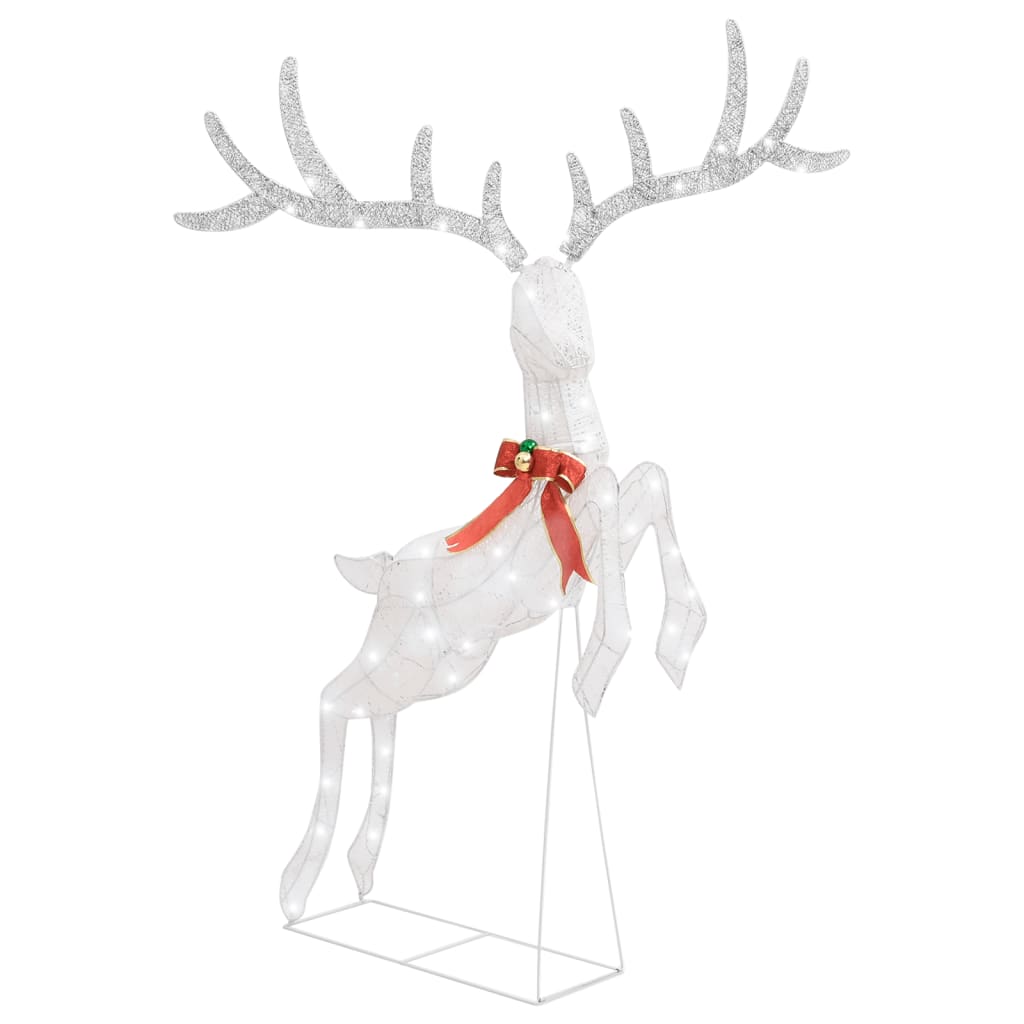 LED reindeer flying Christmas decoration 120 LEDs white cold white