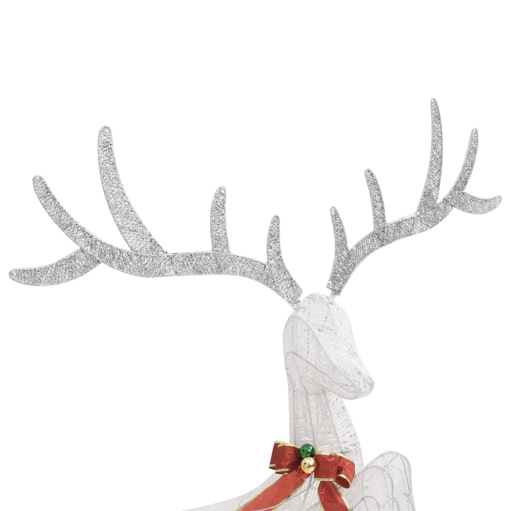 LED reindeer flying Christmas decoration 120 LEDs white cold white