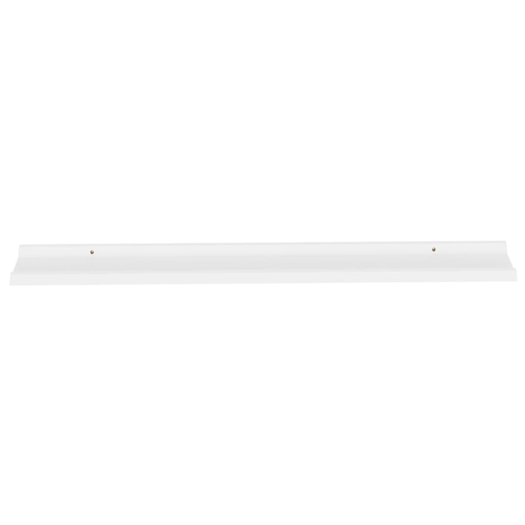 Etagères murales 2 pcs Blanc 115x9x3 cm