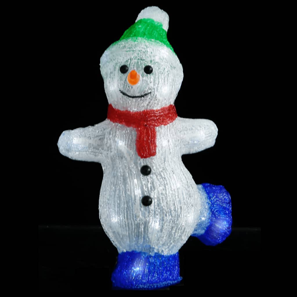 LED Christmas figure snowman acrylic indoor and outdoor 30 cm