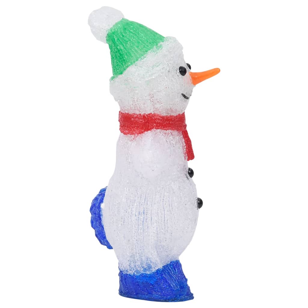 LED Christmas figure snowman acrylic indoor and outdoor 30 cm