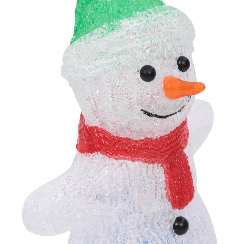 LED Christmas figure snowman acrylic indoor and outdoor 30 cm