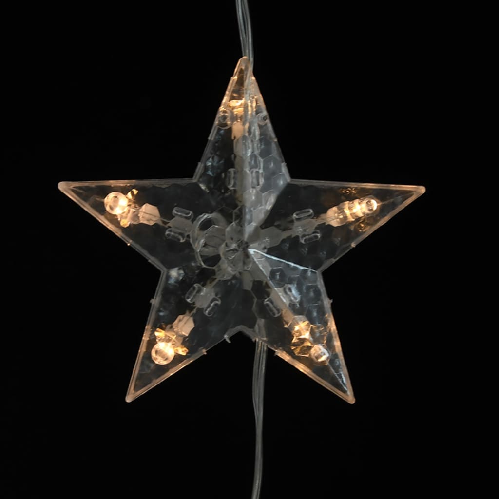 LED star curtain fairy lights 200 LED warm white 8 functions