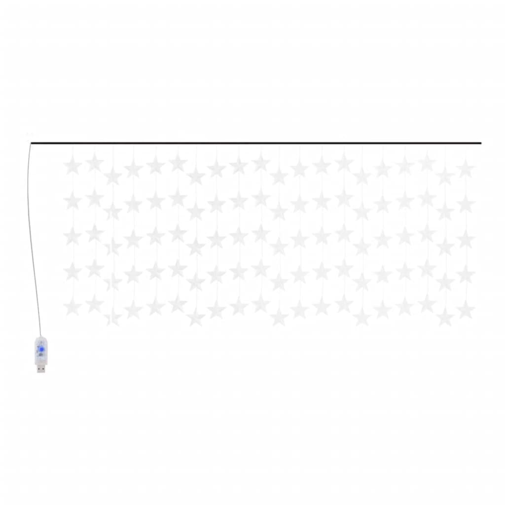 LED star curtain fairy lights 500 LED cold white 8 functions