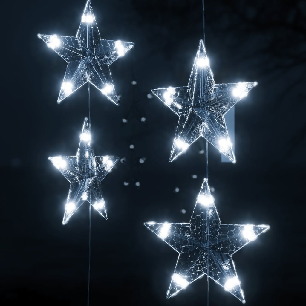 LED star curtain fairy lights 500 LED cold white 8 functions