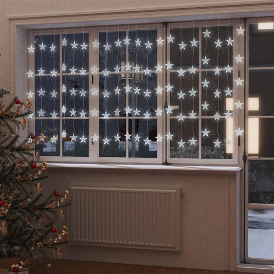 LED star curtain fairy lights 500 LED cold white 8 functions