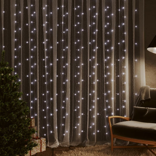LED light curtain 3x3 m 300 LED cold white 8 functions