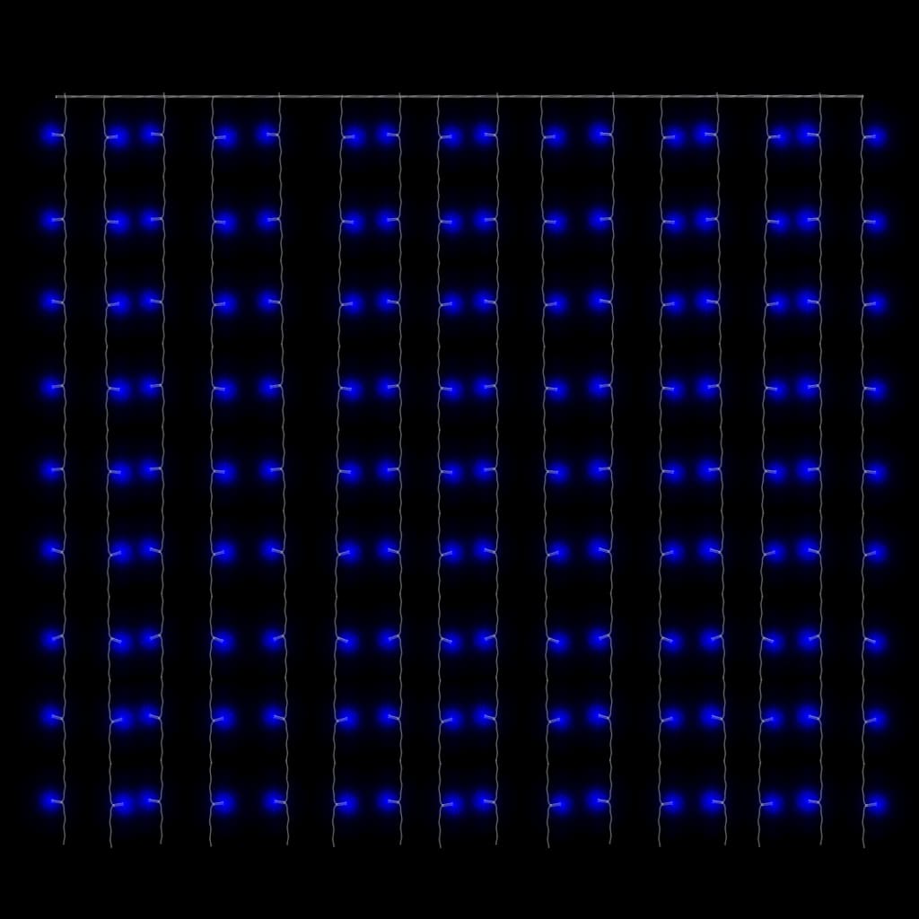LED light curtain 3x3 m 300 LED blue 8 functions
