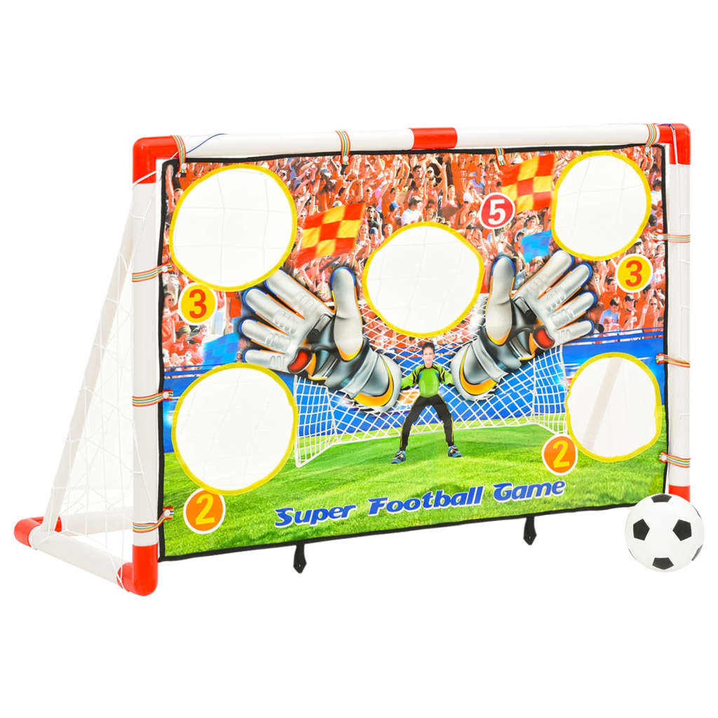 Football goal set with goal wall 120x51x77.5 cm