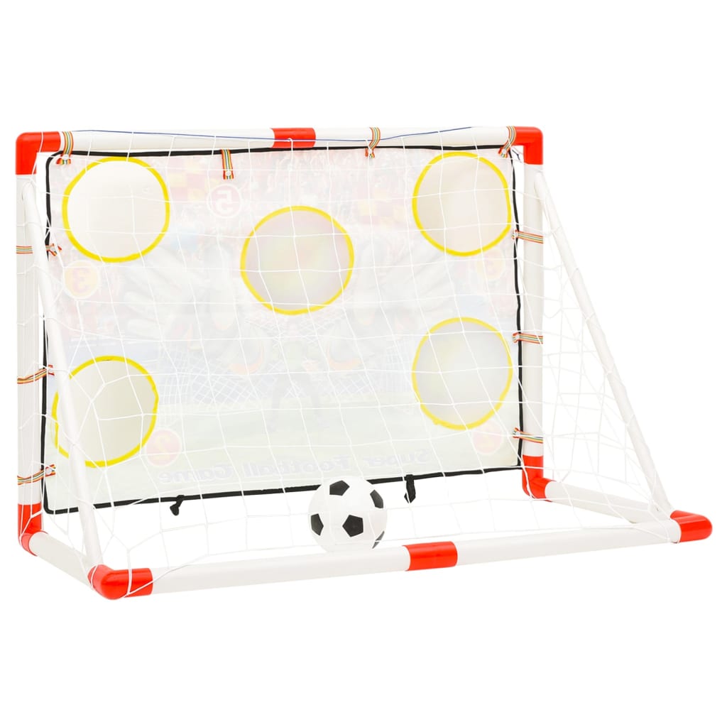 Football goal set with goal wall 120x51x77.5 cm
