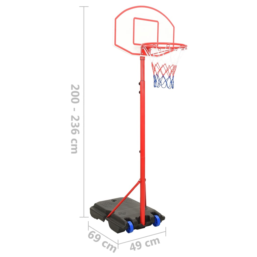 Portable Basketball Set Adjustable 200-236cm