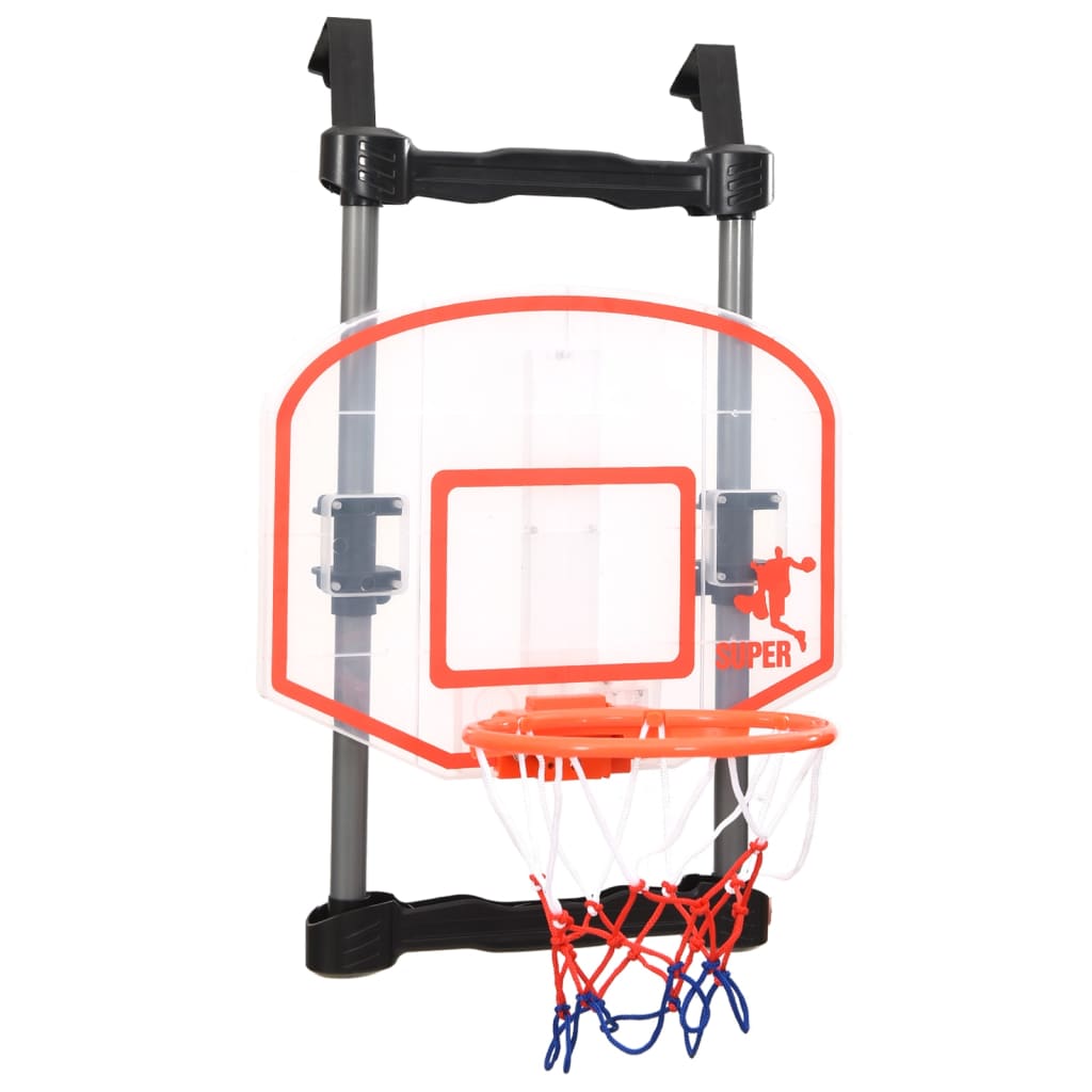 Children's basketball set for door adjustable
