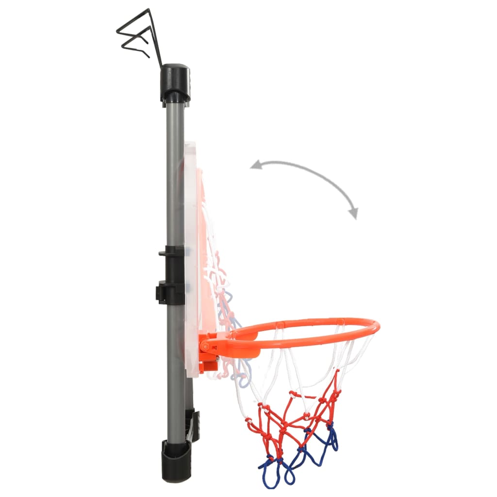 Children's basketball set for door adjustable