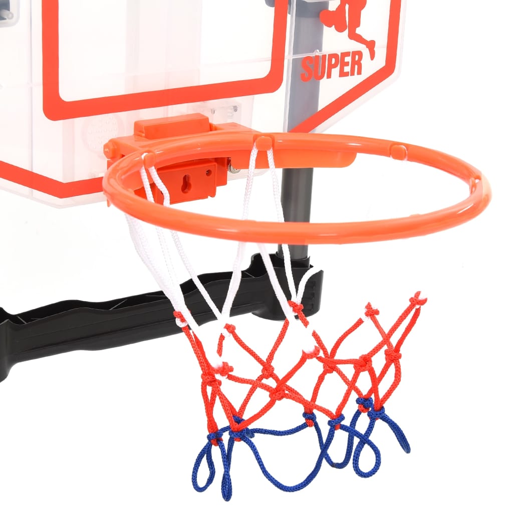 Children's basketball set for door adjustable
