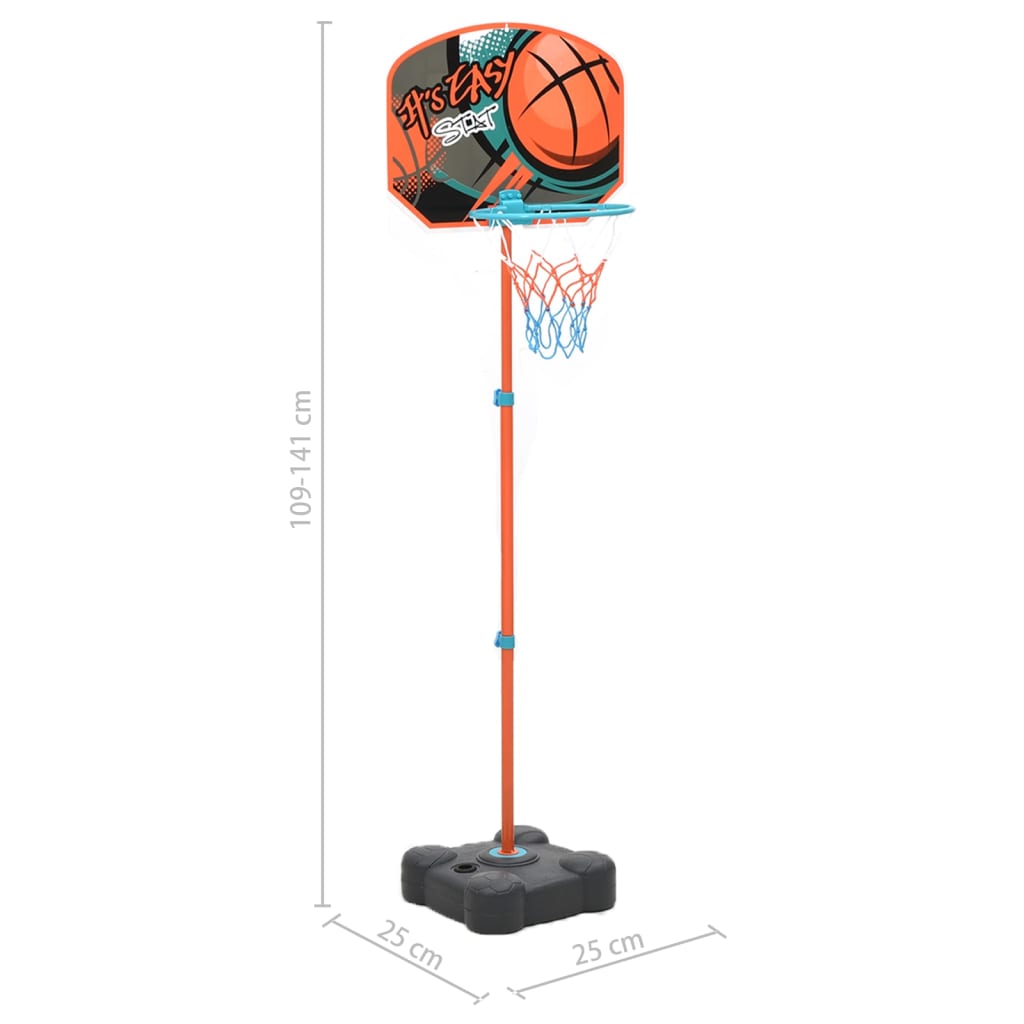 Portable Basketball Game Set Adjustable 109-141 cm