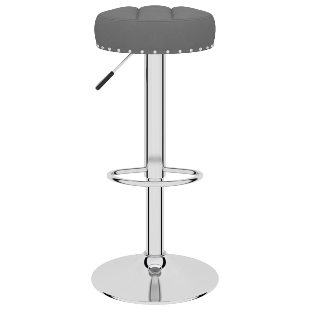 Bar stools 2 pcs. Dark gray fabric