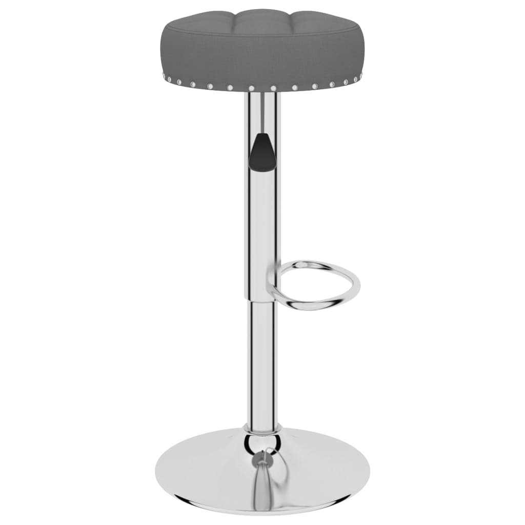 Bar stools 2 pcs. Dark gray fabric