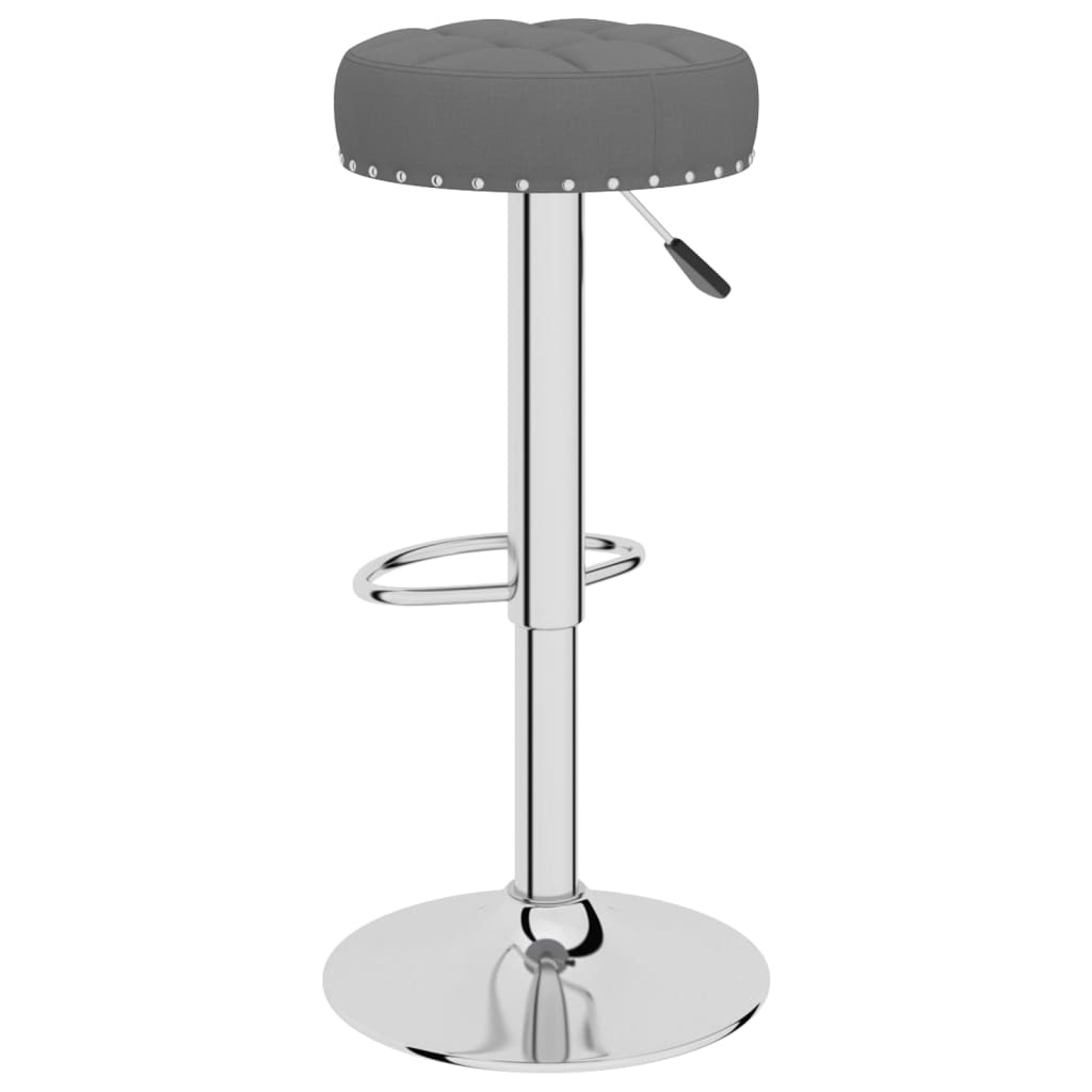 Bar stools 2 pcs. Dark gray fabric