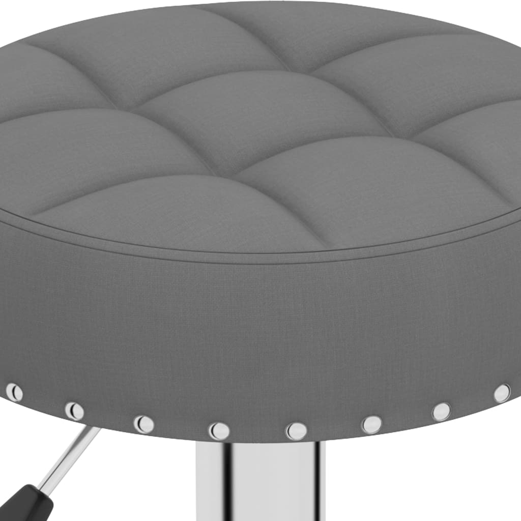 Bar stools 2 pcs. Dark gray fabric